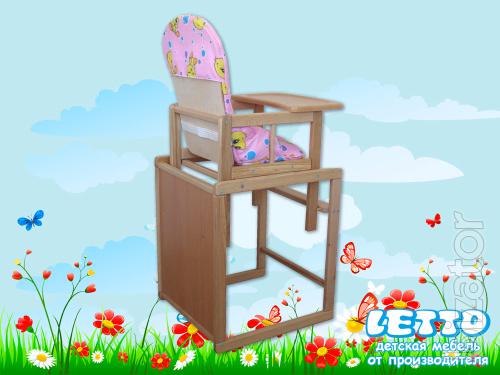 High chair for feeding letto 