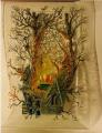 Glass painting "House"