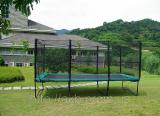 Square trampoline MBM 457 x 305 cm with safety net and ladder