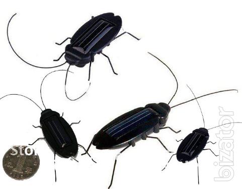 Intellectual Toy robot cockroach, beetle on solar batteries 
