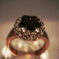 gold ring with diamonds