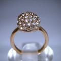 gold ring with diamonds 