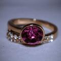 gold ring with diamonds 