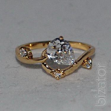 gold ring with diamonds 