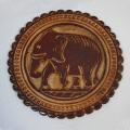 Coasters for cups made of Buffalo skin 