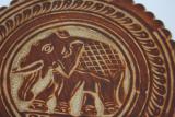 Coasters for cups made of Buffalo skin 