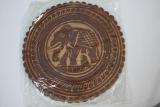 Coasters for cups made of Buffalo skin 