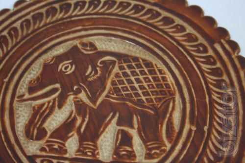 Coasters for cups made of Buffalo skin 