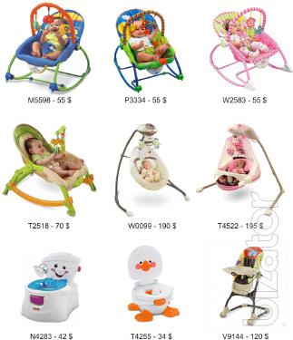 Baby products Disney, Mattel, Cars, Princess, Barbie 