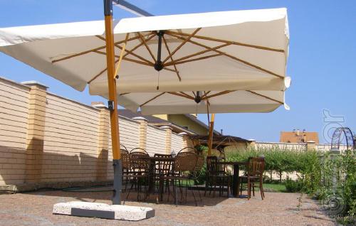 The sun umbrellas. Umbrellas for cafes, bars and restaurants. 