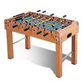 Wooden football table with legs