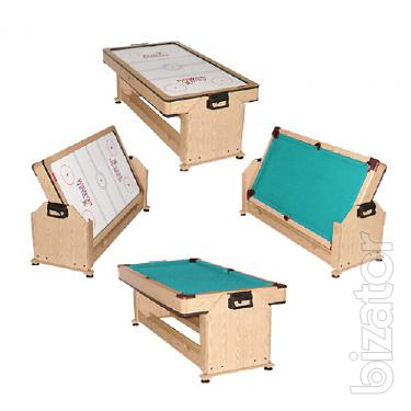 Game table-Pool transformer+2in1 air Hockey Twister 
