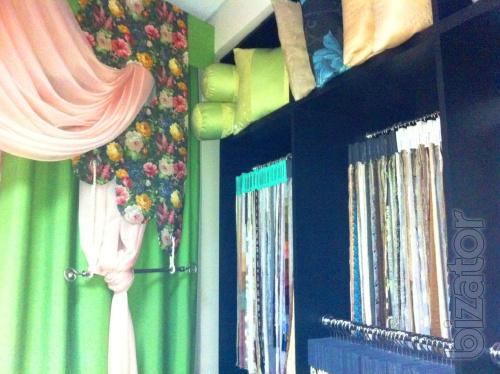 Tailoring the design of curtains, buy order curtains, net curtains on Osokorki, designer services in Kiev, 