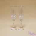 Wedding glasses painted