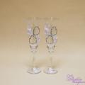 Wedding glasses painted 