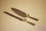 Knife and blade for a wedding cake Roses
