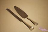 Knife and blade for wedding cake "Hearts in love"