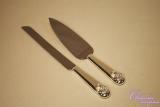 Knife and blade for wedding cake "Wedding rings"