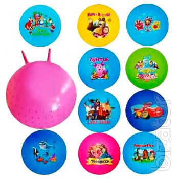 The ball jumper for fitness weights, with horns 45cm,55cm, assorted color The ball jumper for fitness weights, with horns 45cm,55cm, assorted color