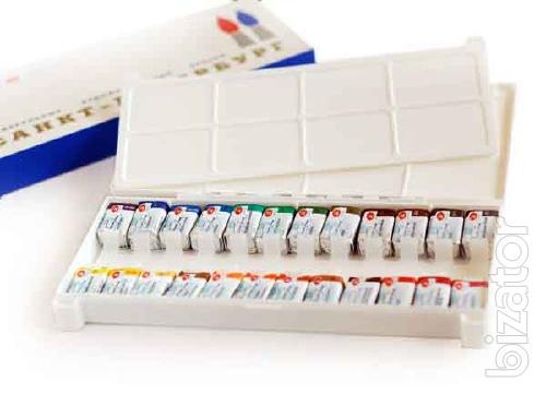 Watercolour paints Leningrad 