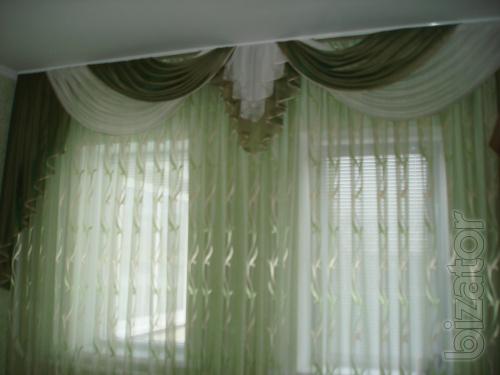 Sewing curtains - decorating ceremonial halls and wedding ceremonies. 