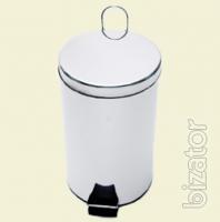 M S waste Basket stainless.the glossy. 12L pedal 