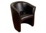 Cozy armchair "Lotus" wide black 