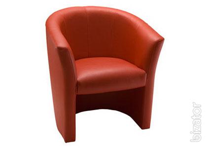 Cozy armchair "Lotus" wide black 
