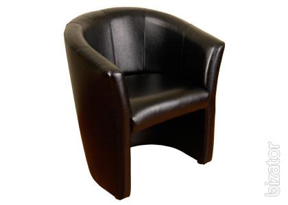 Cozy armchair "Lotus" wide black 