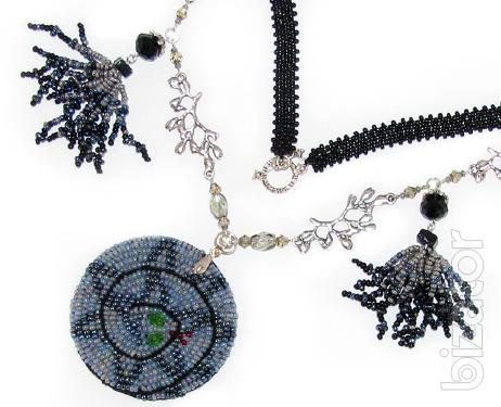 Necklace embroidery