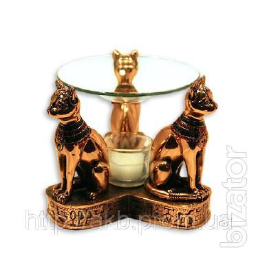 Aroma lamp Cats with colored collar pomegrana 