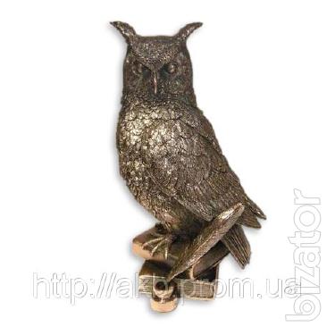 Statuette of an Owl on book 24 cm pomegrana - a symbol of wisdom 
