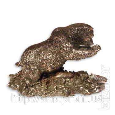 Figurine Bear 24 cm pomegrana is a symbol of strength 