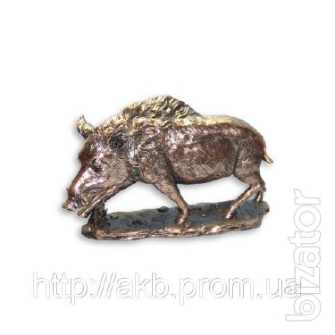 Figurine of a Boar 31cm pomegrana - a symbol of power 
