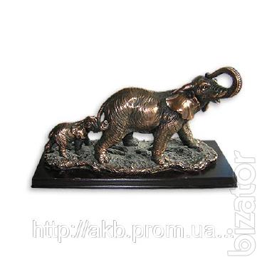 Figurine Elephants pomegrana 33cm - a symbol of good luck 