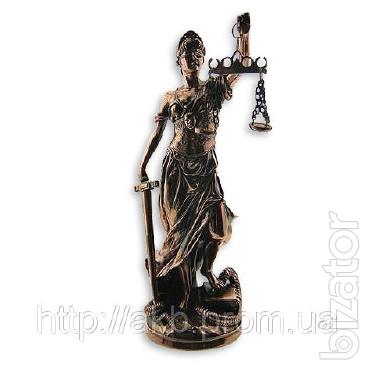Statuette of the goddess of justice Themis, 21cm 