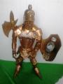 The statue (figure) "the Knight with the bar 44 cm of copper, handmade 
