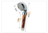 Shower filter with mineral filler ionizer. 