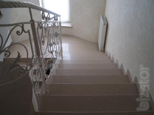 Stairs made of stone (quartzite) 