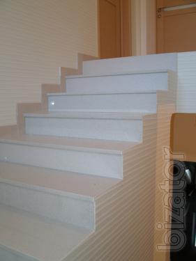 Stairs made of stone (quartzite) 