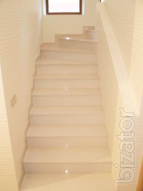Stairs made of stone (quartzite) 