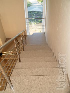 Stairs made of stone (quartzite) 