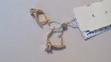 Sell gold earrings, sample 585, diamond model. Producer price!!! 