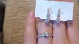 Sell gold earrings, sample 585, diamond model. Producer price!!! 