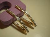 Gold earrings, model Massalina!!!