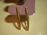 Gold earrings, model Massalina!!! 
