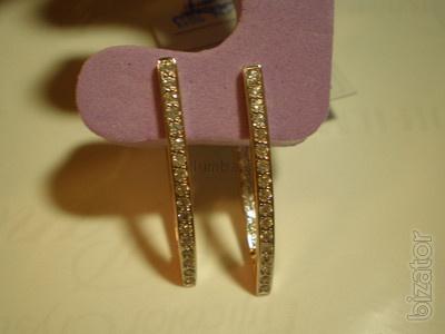 Gold earrings, model Massalina!!! 