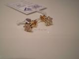 Sell New gold earrings flowers!!! Very cheap!!! Producer price!!! 570 UAH!!!