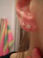 Sell New gold earrings flowers!!! Very cheap!!! Producer price!!! 570 UAH!!! 