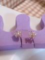 Sell gold earrings butterfly!!!
